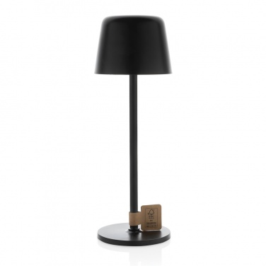 Logo trade corporate gift photo of: Zenic RCS recycled plastic USB re-chargable table lamp