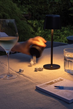 Logotrade promotional giveaway picture of: Zenic RCS recycled plastic USB re-chargable table lamp