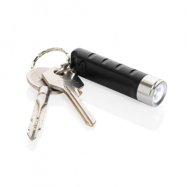 Logotrade business gifts photo of: Globix RCS recycled plastic USB re-chargeable keychain torch