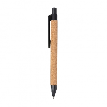 Logo trade promotional products image of: Write wheatstraw and cork pen