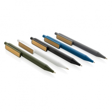 Logo trade corporate gifts picture of: GRS RABS pen with bamboo clip
