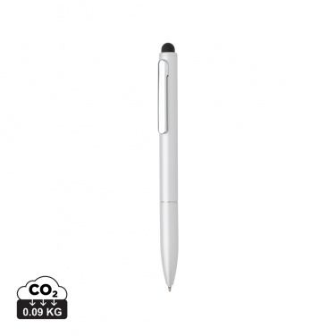 Logotrade business gifts photo of: Kymi RCS certified recycled aluminium pen with stylus