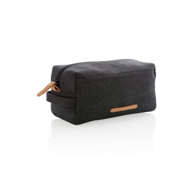 Logotrade promotional product picture of: Canvas toiletry bag PVC free