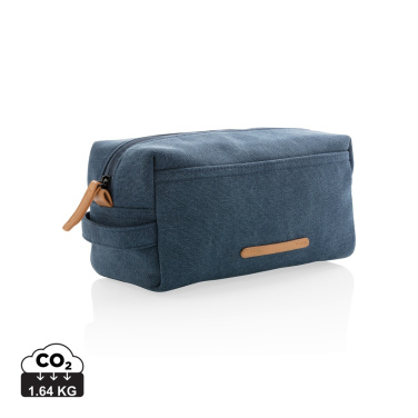 Logotrade corporate gift image of: Canvas toiletry bag PVC free