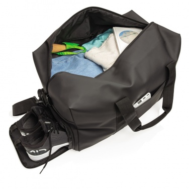 Logo trade promotional merchandise image of: Smooth PU weekend duffle