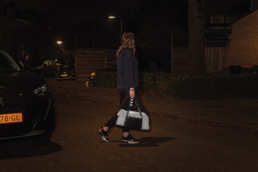 Logotrade promotional merchandise picture of: AWARE™ RPET Reflective weekend bag