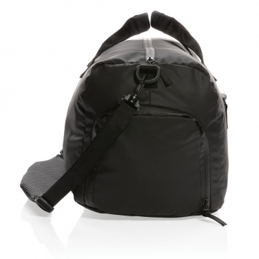Logo trade promotional products image of: Fashion black weekend bag PVC free