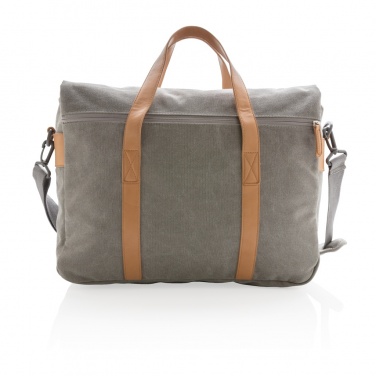 Logo trade advertising products picture of: Canvas laptop bag PVC free