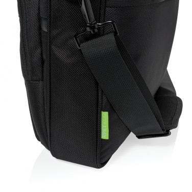 Logo trade promotional product photo of: Swiss Peak RPET Voyager RFID 15.6" laptop bag