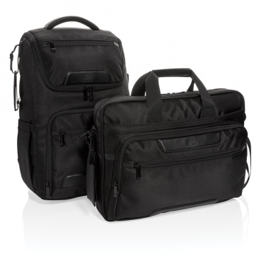 Logo trade promotional giveaway photo of: Swiss Peak RPET Voyager RFID 15.6" laptop bag