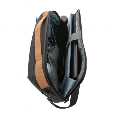 Logotrade promotional gifts photo of: Impact AWARE™ 300D two tone deluxe 15.6" laptop bag