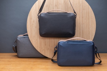 Logo trade business gift photo of: Impact AWARE™ 300D two tone deluxe 15.6" laptop bag