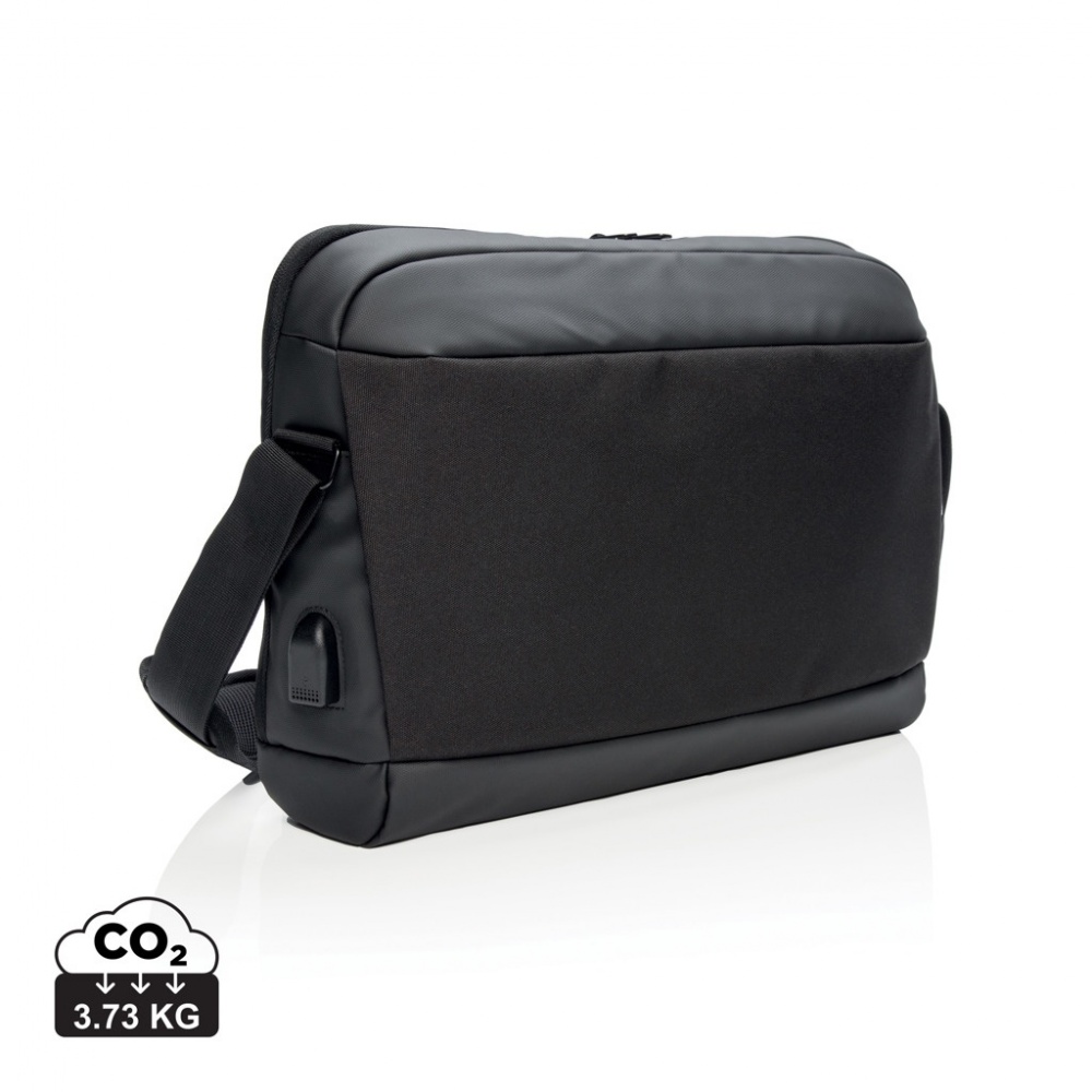 Logotrade promotional giveaway picture of: Madrid RFID USB 15.6" laptop bag PVC free