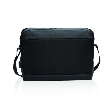 Logo trade business gifts image of: Madrid RFID USB 15.6" laptop bag PVC free