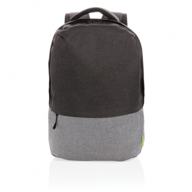Logo trade promotional merchandise picture of: Duo colour RPET 15.6" RFID laptop backpack PVC free