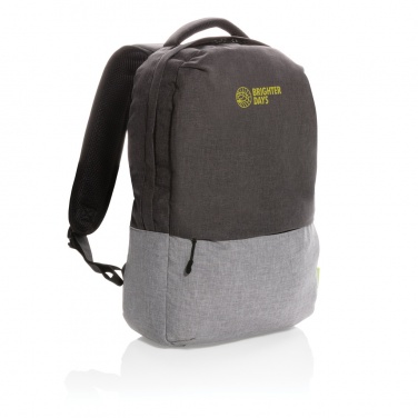 Logo trade promotional items picture of: Duo colour RPET 15.6" RFID laptop backpack PVC free