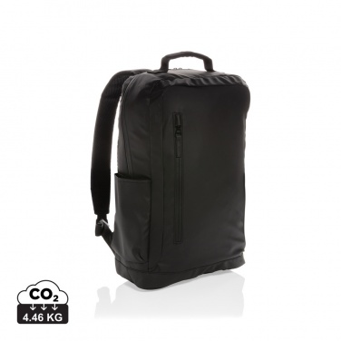 Logotrade promotional giveaway picture of: Fashion black 15.6" laptop backpack PVC free