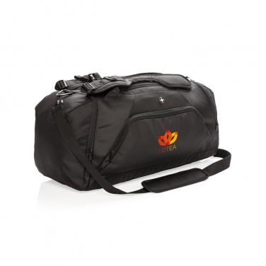 Logo trade promotional products image of: Swiss Peak RFID sports duffel & backpack