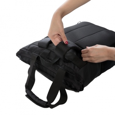 Logo trade promotional item photo of: Swiss Peak RFID 15" laptop totepack PVC free