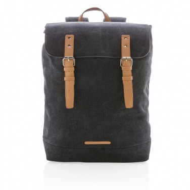 Logo trade promotional merchandise photo of: Canvas laptop backpack PVC free