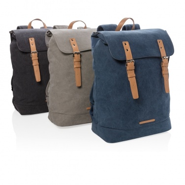 Logo trade promotional items picture of: Canvas laptop backpack PVC free