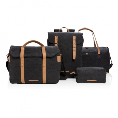 Logotrade promotional giveaway image of: Canvas laptop backpack PVC free
