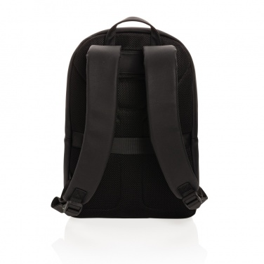 Logo trade advertising product photo of: Swiss Peak deluxe PU laptop backpack PVC free