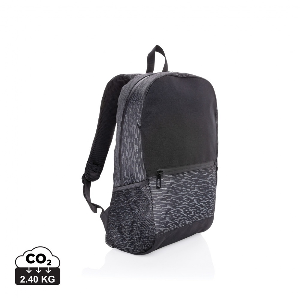 Logotrade promotional giveaway picture of: AWARE™ RPET Reflective laptop backpack