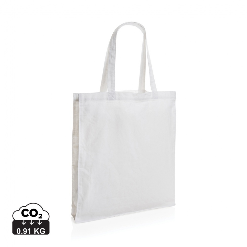 Logo trade corporate gifts picture of: Impact AWARE™ Recycled cotton tote w/bottom 145g