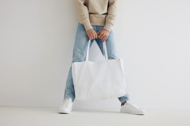 Logotrade advertising product picture of: Impact AWARE™ Recycled cotton shopper 145g