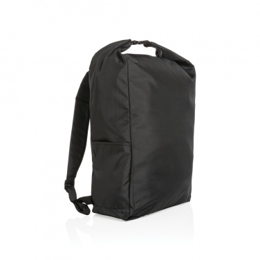 Logotrade corporate gift picture of: Impact AWARE™ RPET lightweight rolltop backpack