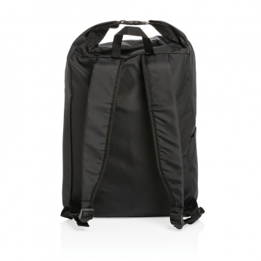 Logotrade corporate gift picture of: Impact AWARE™ RPET lightweight rolltop backpack