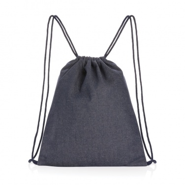 Logo trade promotional gifts picture of: Impact AWARE™ recycled denim drawstring backpack