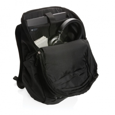 Logo trade promotional giveaways picture of: Swiss Peak AWARE™ RPET 15.6 inch business backpack