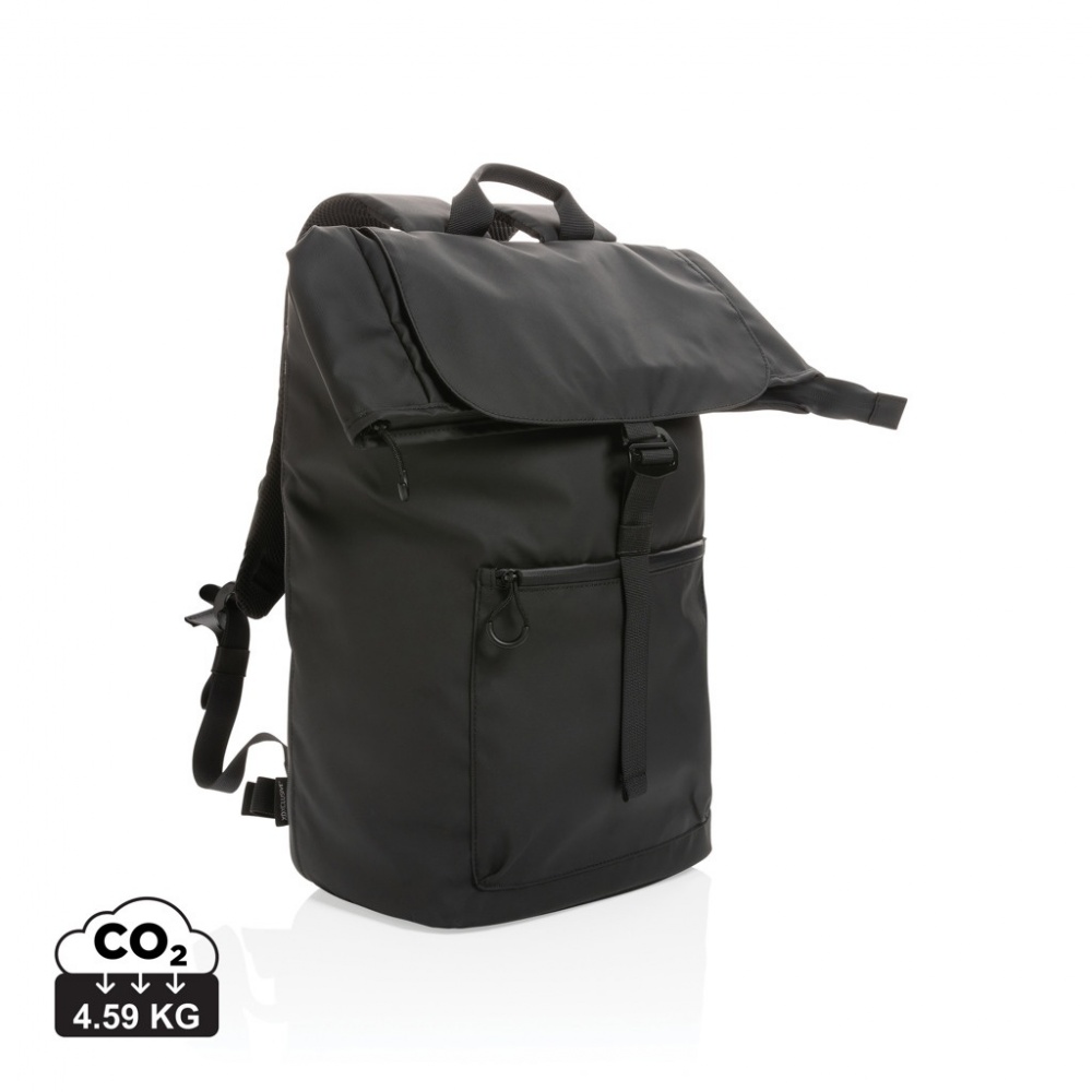 Logo trade corporate gifts image of: Impact AWARE™ RPET water resistant 15.6" laptop backpack