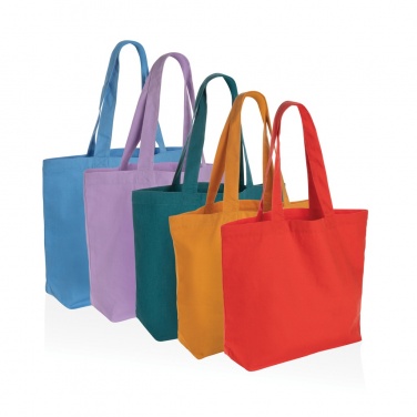 Logo trade promotional merchandise image of: Impact Aware™ 240 gsm rcanvas shopper w/pocket