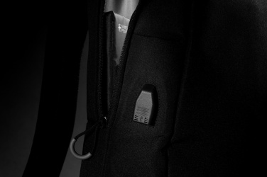 Logotrade promotional gift image of: Swiss Peak AWARE™ RFID and USB A laptop backpack