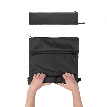 Logo trade promotional giveaway photo of: Dillon AWARE™ RPET lightweight foldable backpack