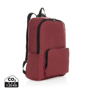 Logo trade promotional gifts image of: Dillon AWARE™ RPET foldable classic backpack