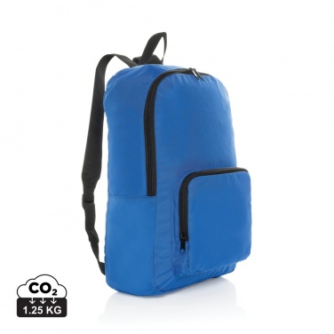 Logo trade promotional giveaways image of: Dillon AWARE™ RPET foldable classic backpack