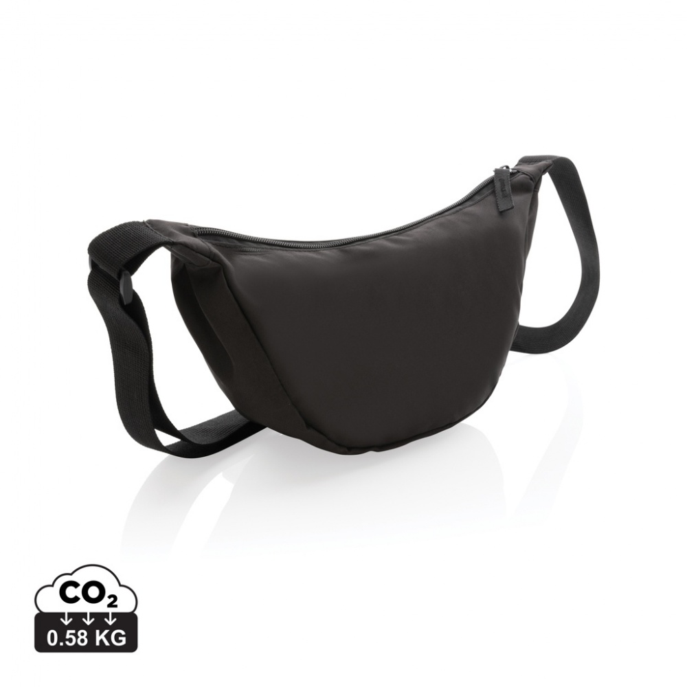 Logotrade business gifts photo of: Crescent AWARE™ RPET half moon sling bag