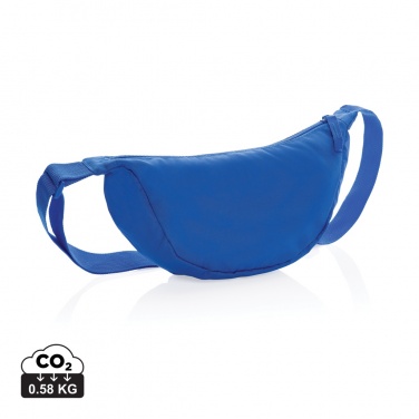 Logo trade corporate gift photo of: Crescent AWARE™ RPET half moon sling bag