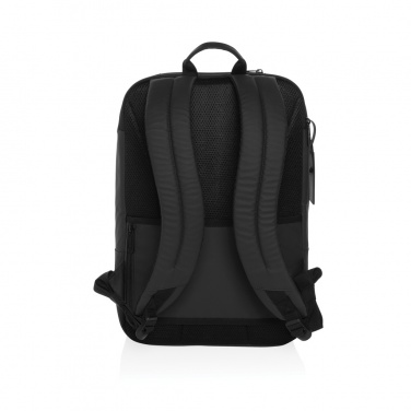 Logo trade business gifts image of: Armond AWARE™ RPET 15.6 inch deluxe laptop backpack