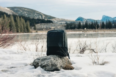 Logo trade promotional giveaways image of: Armond AWARE™ RPET 15.6 inch deluxe laptop backpack