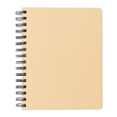 Logotrade advertising product image of: A5 Kraft spiral notebook with sticky notes