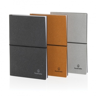 Logotrade promotional item picture of: A5 recycled leather notebook