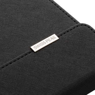 Logo trade promotional giveaway photo of: Swiss Peak deluxe A5 notebook and pen set