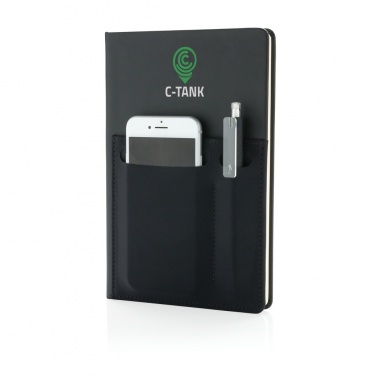 Logo trade promotional product photo of: A5 Deluxe notebook with smart pockets