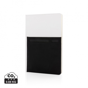 Logo trade promotional product photo of: A5 Deluxe notebook with smart pockets