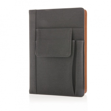 Logotrade promotional giveaway image of: Notebook with phone pocket